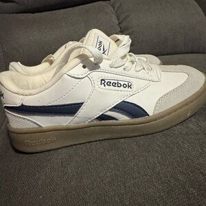 Reebok Cream and Navy Athletic Shoes